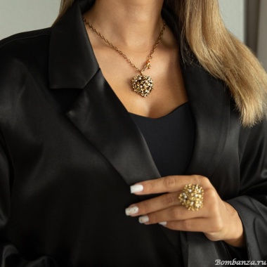 Колье Celeste G, с жемчугом, CS25.1-2067 золотистый