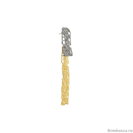 Серьги Katerina Vassou, Gersemi, перфорированный дизайн, KV23.2-302605G золотистый Серьги Katerina Vassou, Gersemi, перфорированный дизайн, KV23.2-302605G золотистый