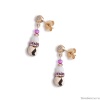 Серьги Coeur de Lion, Pink-Orange 4914/21-0402 Серьги Coeur de Lion, Pink-Orange 4914/21-0402
