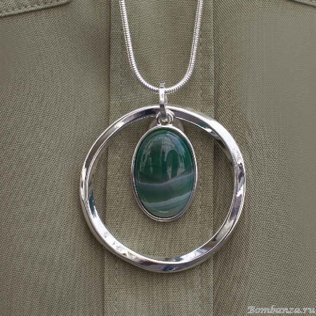 Колье Fiore Luna, GREEN QUARTZ