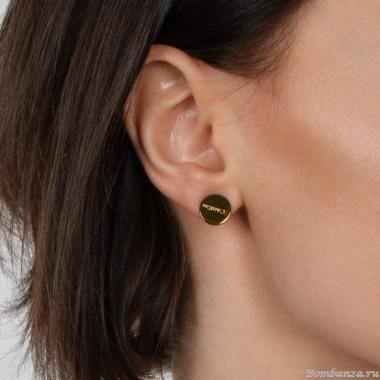 Серьги Nuance, асимметричные, с лепестками, NFN-23.03-018 золотистый