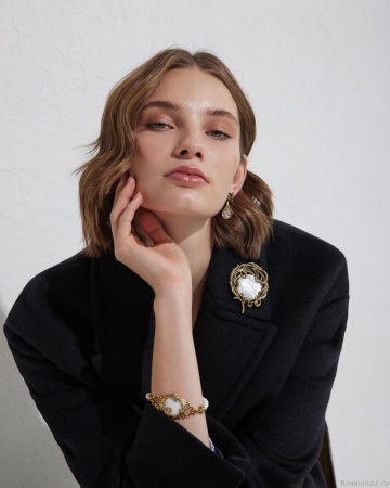 Брошь/Колье Fiore di Firenze CO2907 PEARL