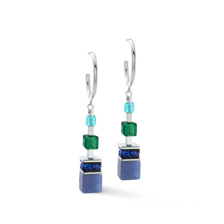 Серьги Coeur de Lion, Blue-Green, 3039/21-0705