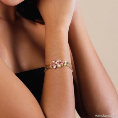 Браслет Franck Herval, Irene, с кристаллами Swarovski, FH24.2-13-72741 золотистый Браслет Franck Herval, Irene, с кристаллами Swarovski, FH24.2-13-72741 золотистый