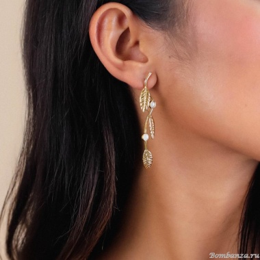 Серьги Franck Herval, Merry, с кристаллами Swarovski, FH24.2-12-68959 золотистый