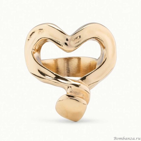 Кольцо UNOde50, Nailed Heart с золотом, Basic, ANI0265ORO0000L