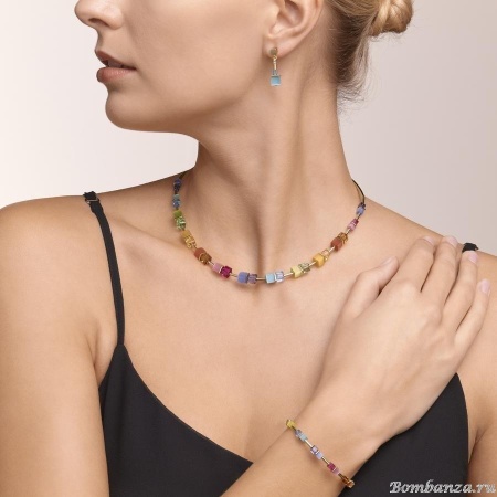 Браслет Coeur de Lion, Multicolor Rainbow-Gold 5020/30-1535. Германия