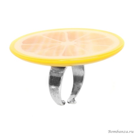 Кольцо Nature Bijoux, Citrus, разъемное, "Лимонная фантазия", перламутр, NB20.1-19-23735