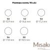 Кольцо Misaki, Run 17.2 мм RRUN54 BW/S RRUN54 BW/S Кольцо Misaki, Run 17.2 мм RRUN54 BW/S RRUN54 BW/S