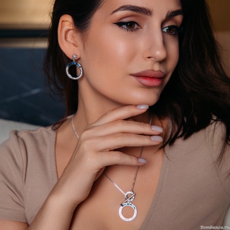 Серьги Fiore Luna, BBL+CRY