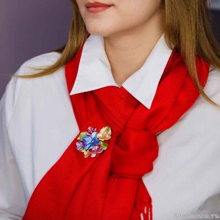 Брошь Shadore, Фиалки