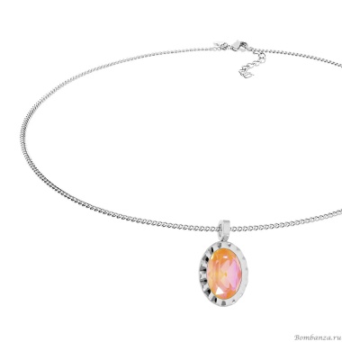 Колье Qudo, TIVOLA UNICA big (S/P) Crystal orange ignite 3cm, 420713 Колье Qudo, TIVOLA UNICA big (S/P) Crystal orange ignite 3cm, 420713