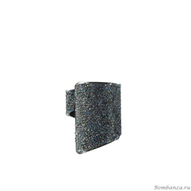 Кольцо Katerina Vassou, Rebutia, незамкнутое, с цветными кристаллами, KV24.1-309019B серебристый