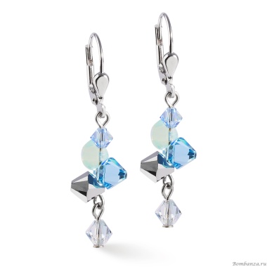 Серьги Coeur de Lion, Blue-Aqua, 2038/20-0737 Серьги Coeur de Lion, Blue-Aqua, 2038/20-0737