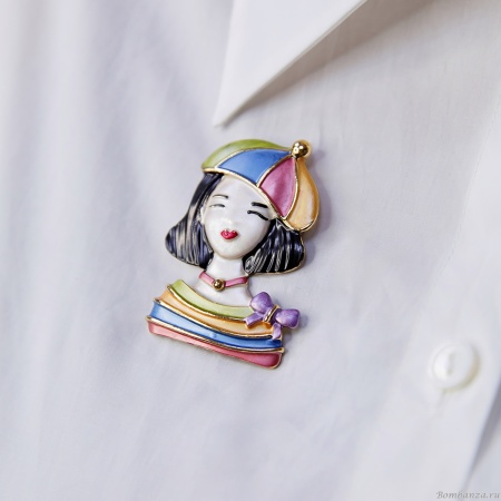 Брошь Shadore, Девочка в берете
