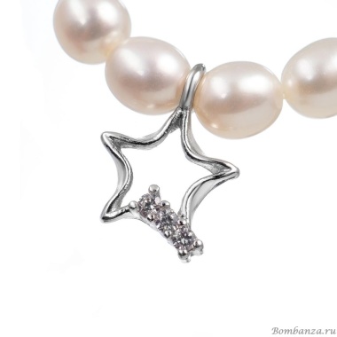 Кольцо Lanzerotti, Gelido, стрейч, с жемчугом и цирконием, LZ-25.02-085 белый Кольцо Lanzerotti, Gelido, стрейч, с жемчугом и цирконием, LZ-25.02-085 белый