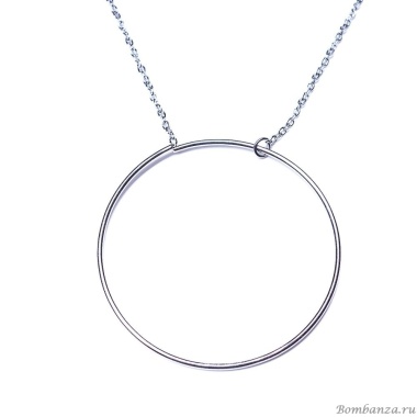 Колье Moon Paris, Ikita, с подвеской в форме кольца, MIK-22.03-004 серебристый Колье Moon Paris, Ikita, с подвеской в форме кольца, MIK-22.03-004 серебристый