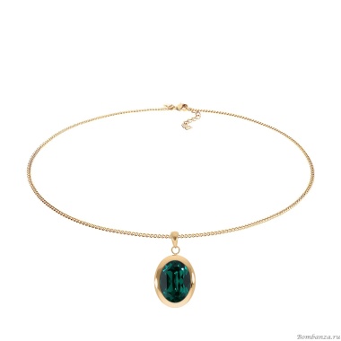 Колье Qudo, TIVOLA big G emerald, 404549.1 G/G Колье Qudo, TIVOLA big G emerald, 404549.1 G/G
