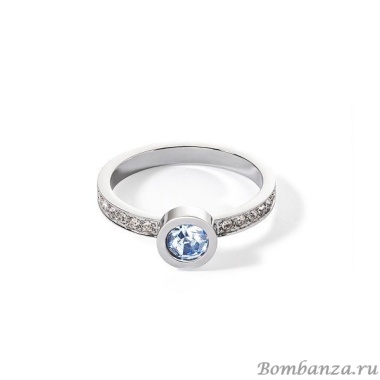 Кольцо Coeur de Lion, Light Blue-Silver 18.5 мм 0228/40-0741 58
