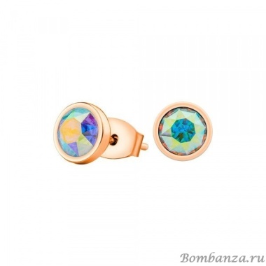 Пусеты Fiore Luna, Crystal AB