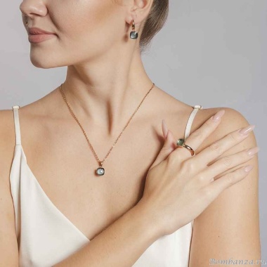 Кольцо Qudo, Firenze light grey 19 мм 610750 BW/RG Кольцо Qudo, Firenze light grey 19 мм 610750 BW/RG