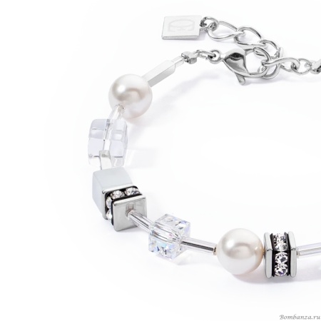 Браслет Coeur de Lion, White-Silver, 4081/30-1417. Германия