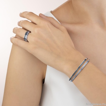 Кольцо Coeur de Lion,  Hellblau-Silver 0129/40-0741 56