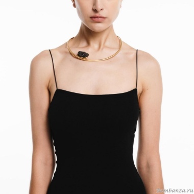 Колье Katerina Vassou, Iris, гривна, с агатом, KV24.1-308994GBLACK черный Колье Katerina Vassou, Iris, гривна, с агатом, KV24.1-308994GBLACK черный