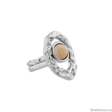 Кольцо Possebon, двойное Amazonite Beige 16.5 мм K7158.12/16.5 BR/S