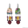 Серьги TARATATA, Ciboulette, со цветной смолой, стразами и бусинами, TT-E24-08766-10M серебристый Серьги TARATATA, Ciboulette, со цветной смолой, стразами и бусинами, TT-E24-08766-10M серебристый