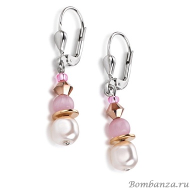 Серьги Coeur de Lion, Rose 4863/20-1900 Серьги Coeur de Lion, Rose 4863/20-1900