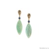 Серьги Nature Bijoux, Linapacan, с азуритом и лепестком из дерева папайя, NB24.1-12-79372 зеленый Серьги Nature Bijoux, Linapacan, с азуритом и лепестком из дерева папайя, NB24.1-12-79372 зеленый