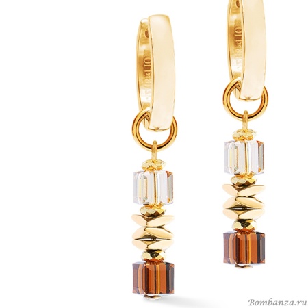 Серьги Coeur de Lion, Brown-Gold, 3044/21-1116 Серьги Coeur de Lion, Brown-Gold, 3044/21-1116. Германия