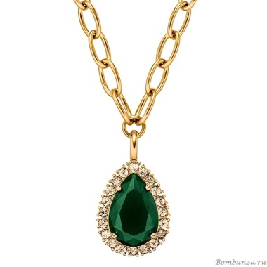 Колье Dyrberg Kern, METTA SG EMERALD GREEN /GOLDEN, 450080 Колье Dyrberg Kern, METTA SG EMERALD GREEN /GOLDEN, 450080