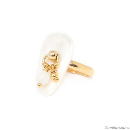 Кольцо Nature Bijoux, Ivory, разъемное,кость,перламутр жемчужный, NB22.1-19-24366 белый