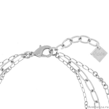 Колье VIDDA, Caramel, тройное, с кристаллом Swarovski, VD22-00858 голубой Колье VIDDA, Caramel, тройное, с кристаллом Swarovski, VD22-00858 голубой