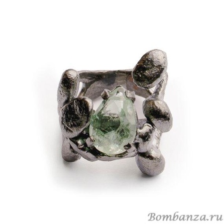Кольцо Estrosia, с кристаллом Параиба, ES-ANG30-02A мятный, 17