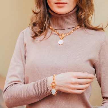 Браслет Fiore Luna, Bella White Shell