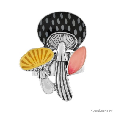 Кольцо TARATATA, Sweet dream, разъемное, с цветной смолой, TT-H23-10414-10M серебристый