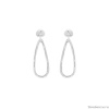 Серьги VIDDA, Brave, с каплевидным звеном, VD25.2-02260 серебристый