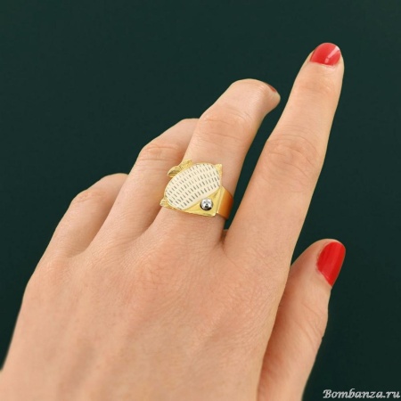 Кольцо TARATATA, Sushi, разъемное, со смолой и бусинами, TT-T25-06409-201 белый