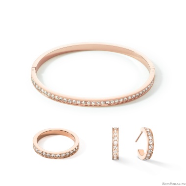 Серьги Coeur de Lion, Crystal-Rose Gold, 0127/21-1822 Серьги Coeur de Lion, Crystal-Rose Gold, 0127/21-1822