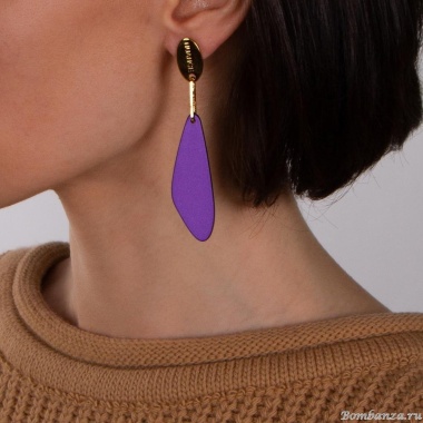 Серьги Nuance, Nuance, асимметричные, NFN-23.12-080 фиолетовый