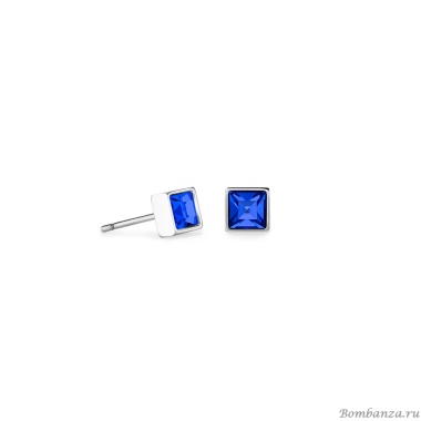 Серьги Coeur de Lion, Blue-Silver, 0501/21-0717 Серьги Coeur de Lion, Blue-Silver, 0501/21-0717