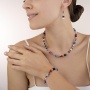 Браслет Coeur de Lion GeoCUBE®, Blue-Red 2838/30-0703. Германия