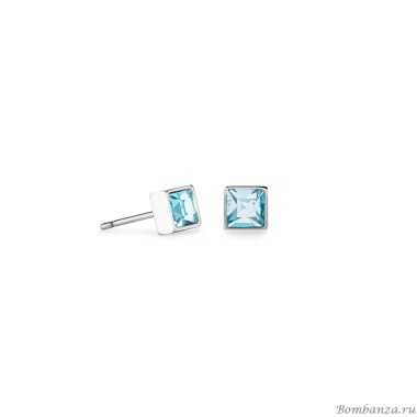 Серьги Coeur de Lion, Aqua-Silver, 0501/21-2017 Серьги Coeur de Lion, Aqua-Silver, 0501/21-2017