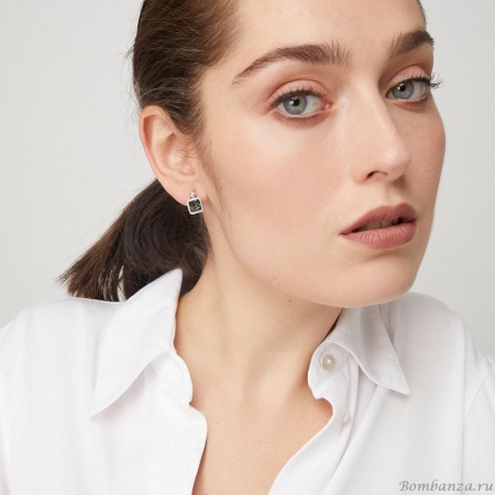 Серьги VIDDA, Caramel, с кристаллом Swarovski, VD25.2-00859 серый