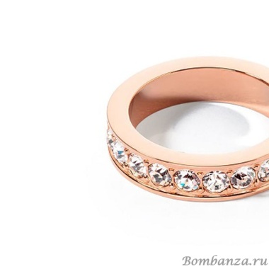 Кольцо Coeur de Lion, Crystal-Rose gold 18 мм 0131/40-1822 56 Кольцо Coeur de Lion, Crystal-Rose gold 18 мм 0131/40-1822 56