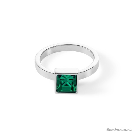 Кольцо Coeur de Lion, Dark green-silver 18.5 мм 0500/40-0548 58