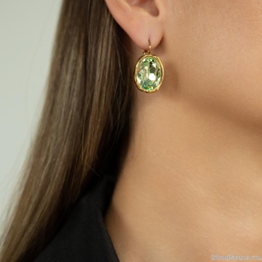 Серьги Celeste G, с кристаллом Swarovski, CS25.1-2088 мятный